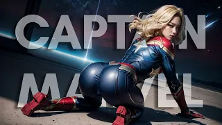 Captain Marvel Cosplay by Stable Diffusion AI [4K AI ART GIRL]