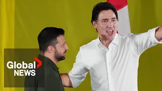 Zelenskyy visits Canada: Trudeau, Freeland join pro-Ukraine rally in Toronto | FULL