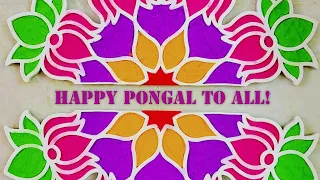 Easy Rangoli | Rangoli Stencil | Rangoli DIY