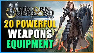 Unicorn Overlord EXPERT GUIDE! 20 INCREDIBLE EARLY Weapon & Equipment Items! | Location & Use!