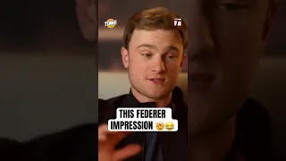 You HAVE to see this impression of Rog 😂 #tennis #federer