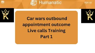 Car wars outbound appointment outcome live calls Training (URDU Part 1)