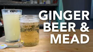 Simple Ginger Beer AND Mead Recipes | How to make mead and soda from ginger root and lemon juice