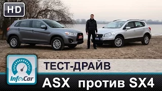 Suzuki SX4 vs Mitsubishi ASX. Сравнение Мицубиси ASX 2014 и Сузуки S-Cross 2014