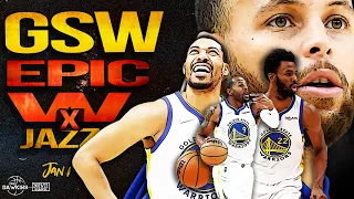 Steph Comes Up Clutch, Warriors Take Down Jazz On The Road 🔥🔥 | Jan 1, 2022 | FreeDawkins