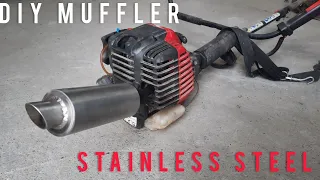 Homemade Exhaust Muffler for Trimmer | Stainless Steel