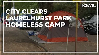 City of Portland clears homeless camp at Laurelhurst Park