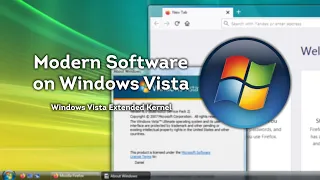 Modern software on Windows Vista