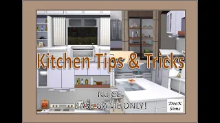 Kitchen Tips & Tricks [No CC & BASE GAME] | Sims 4 Tutorial | DeeK Sims