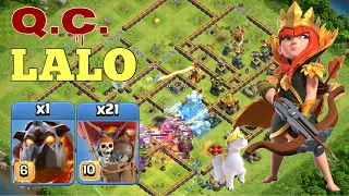 Th14 Queen Charge Lalo = Lava Loon Strategy! Legend League Attacks 2022 May! Clash of Clans