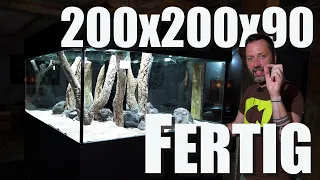 Das 3600L MEGA Aquarium wird geflutet! Pflanzen, Technik, Erste Pflege!