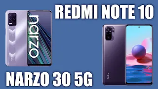 Realme Narzo 30 5G vs Xiaomi Redmi Note 10. Какой смартфон выбрать? Сравнение.