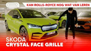 Een verlichte Rolls-Royce grille voor de Skoda Enyaq