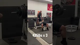 Theo Benches 435 for 3 reps!