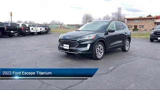 2022 Ford Escape Titanium Portage  Baraboo  Pardeeville  Endeavor  Madison