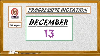 Ex- 13 | November 2018 | 90 wpm | Progressive Shorthand Dictation