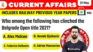 5:00 AM - Current Affairs Quiz 2021 by Bhunesh Sir | 31 May 2021 | Current Affairs Today