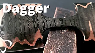 Forging A Copper Damascus Dagger