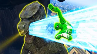GTA 5 Green Spiderman Vs Godzilla King Kong Ragdoll Compilation (GTA 5 Fails Funny Moments Ragdolls)