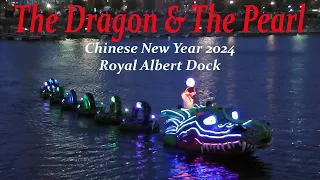 Floating Dragon & Pearl Ring in Chinese New Year at Liverpool's Royal Albert Dock