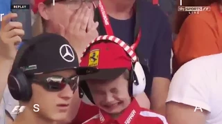 The emotions of a Youngest Ferrari Fan @ Spanish GP 2017