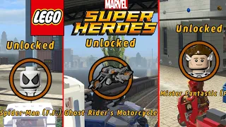 LEGO Marvel Super Heroes - Unlocked Ghost Rider's Motorcycle - All 3 Ghost Rider Missions