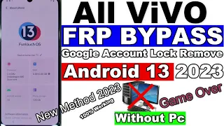 Vivo FRP Bypass Android 13 Without SIM Card/Without Pc 100% Working | Vivo Android 13 FRP Bypass