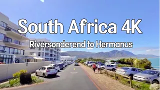 [4K] South Africa 4K Driving, from Riversonderend to Hermanus /리빌손데렌드에서 허마너스까지 4K 드라이빙 / White noise