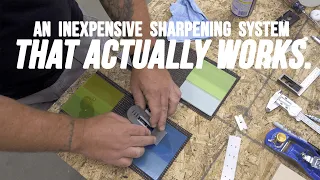 Best INEXPENSIVE Sharpening Kit THAT ACTUALLY WORKS / Scary Sharp System For Chisels and Plane Irons