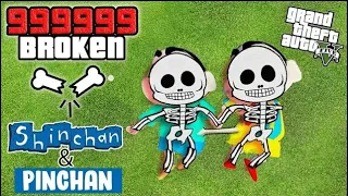 GTA 5: FRANKLIN Breaking EVERY BONE As SHINCHAN AND PINCHAN In GTA V ! ( GTA 5 mods )