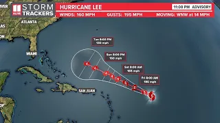 Extremely dangerous Hurricane Lee continues to strengthen