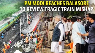 PM Modi Arrives In Odisha To Review Train Disaster In Balasore Bahanaga