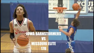 (Iowa Barnstomers Vs Missouri Elite - 17U) CRAZY AAU GAME COMES DOWN TO THE BUZZER!