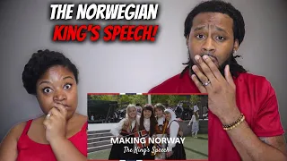 🇳🇴 African American Couple Reacts "The Norwegian King's Speech : Norway Is One"