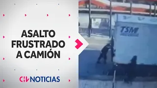 SECUESTRARON A CHOFER de camión e intentaron remolcar el vehículo en Huechuraba - CHV Noticias