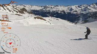 [4K] Skiing Grimentz, Some Blacks with Team 2022 First Run, Val d'Anniviers Switzerland GoPro HERO10