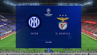 Inter vs SL Benfica | UEFA Champions League 2023/24 Group Stage Gameplay