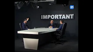 Vitalie Malai si Sergiu Ungureanu  la emisiunea IMPORTANT