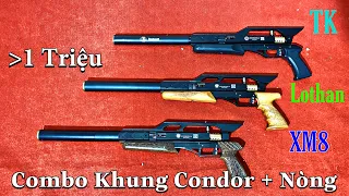 Khung Condor | Hạ Giá Combo Khung Cò Ruột Tay Cầm Giảm Thanh Nòng | Nòng Lothan - TK HongKong - XM8