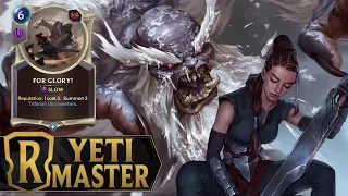 Yeti Master - LeBlanc & Sion Reputation Deck - Legends of Runeterra A Curious Journey Gameplay