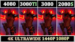 New RTX 4080 vs 3080 vs 2080 Super vs 3080TI | 15 Games at 4K, Ultrawide, 1440P, 1080P |