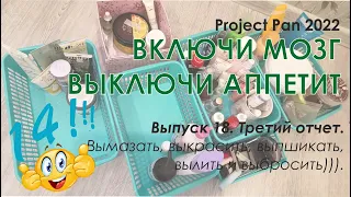 Project Pen 2022 "Включи мозг, выключи аппетит". Третий отчет: 14 пустых и 71 почти пустая баночка.