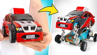 DIY Cool Cardboard Car With Elevating Mechanism!