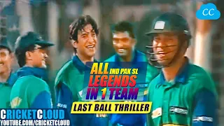 India PAK SL Legends in One Team | Asia vs Rest of World | Extraordinary Thriller Match !!