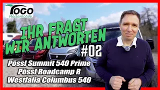 ➡️DER GROßE 540 KASTENWAGEN VERGLEICH🔥 Pössl Summit 540, Westfalia Columbus 540, Pössl Roadcamp R