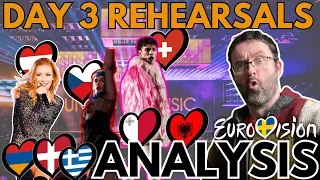 🔍 Eurovision Rehearsals Day 3 🇲🇹🇦🇱🇬🇷🇨🇭🇨🇿🇦🇹🇩🇰🇦🇲 ANALYSIS | Eurovision 2024