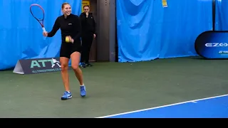 Andrė (WTA PRO) testing the Yonex 98 2023 VCORE 98 #shorts