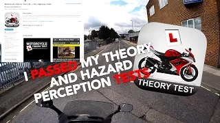 Passing my motorcycle Theory & Hazard Perception tests!