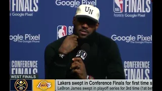 Lebron James Post Game Interview | Denver Nuggets V Lakers Game 4