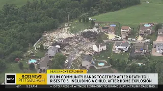 Cleanup continues after death toll rises to 5 in Rustic Ridge home explosion in Plum Borough